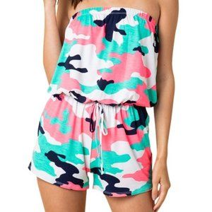 Camo Tube Top Romper